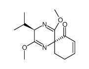 (2R,5S)-2,5-dihydro-3,6-dimethoxy-2-isopropylpyrazine-5-spiro-(3-cyclohexen-2-one) Structure