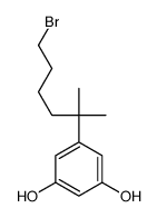 5-(6-bromo-2-methylhexan-2-yl)benzene-1,3-diol结构式