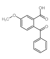 2-benzoyl-5-methoxy-benzoic acid结构式