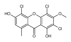 2,4,5-Trichloro-1,6-dihydroxy-3-methoxy-8-methyl-9H-xanthen-9-one picture