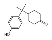 4-[2-(4-hydroxyphenyl)propan-2-yl]cyclohexan-1-one Structure