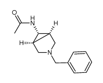 (1α,5α,6α)-6-Acetamido-3-benzyl-3-azabicyclo[3.1.0]hexane结构式