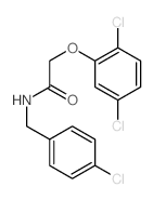 Acetamide,N-[(4-chlorophenyl)methyl]-2-(2,5-dichlorophenoxy)-结构式