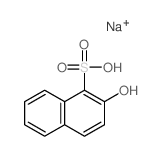 1-Naphthalenesulfonicacid, 2-hydroxy-, sodium salt (1:1)结构式