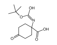 1-(Boc-氨基)-4-氧代环己甲酸结构式