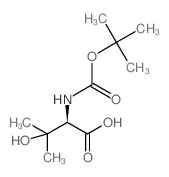 (R)-2-((叔丁氧羰基)氨基)-3-羟基-3-甲基丁酸结构式