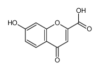 7-hydroxy-4-oxo-4H-chromen-2-carboxylic acid结构式