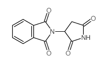 1H-Isoindole-1,3(2H)-dione,2-(2,5-dioxo-3-pyrrolidinyl)- Structure