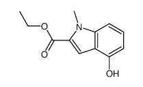 Ethyl 4-hydroxy-1-methyl-1H-indole-2-carboxylate Structure