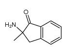 2-amino-2-methyl-2,3-dihydro-1H-inden-1-one结构式