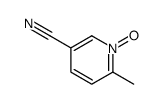 6-methyl-1-oxidopyridin-1-ium-3-carbonitrile结构式
