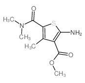 2-氨基-5-二甲基氨基甲酰-4-甲基噻吩-3-羧酸甲酯结构式