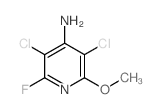3,5-二氯-2-氟-6-甲氧基吡啶-4-胺结构式