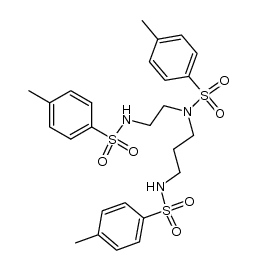 tris(p-tolylsulfonyl)-N-(2-aminoethyl)-1,3-propanediamine Structure