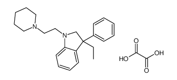 3-ethyl-3-phenyl-1-(2-piperidin-1-ium-1-ylethyl)-2H-indole,2-hydroxy-2-oxoacetate Structure