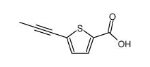 5-prop-1-ynyl-thiophene-2-carboxylic acid结构式