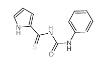 1H-Pyrrole-2-carbothioamide,N-[(phenylamino)carbonyl]- structure