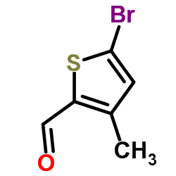 3-甲基-5-溴噻吩-2-甲醛结构式