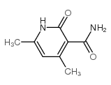 1,2-dihydro-4,6-dimethyl-2-oxonicotinamide结构式
