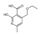 4-(ethoxymethyl)-6-methyl-2-oxo-1H-pyridine-3-carboxylic acid结构式