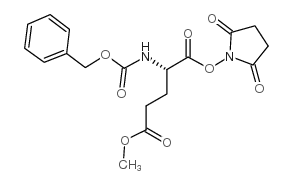 Z-L-谷氨酸γ-甲酯α-N-羟基琥珀酰亚胺酯结构式
