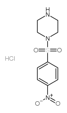 1-(4-硝基-苯磺酰基)-哌嗪结构式