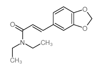 2-Propenamide, 3-(1,3-benzodioxol-5-yl)-N,N-diethyl-结构式