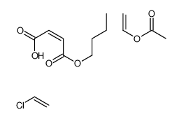 顺丁烯二酸单丁酯与氯乙烯和乙酸乙烯酯的聚合物结构式
