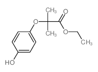 ethyl 2-(4-hydroxyphenoxy)-2-methyl-propanoate Structure