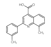 8-甲基-2-(3-甲基苯基)喹啉-4-羧酸结构式