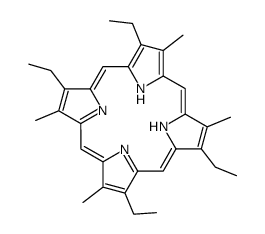 2,8,12,18-Tetraethyl-3,7,13,17-tetramethyl-21H,23H-porphyrin结构式