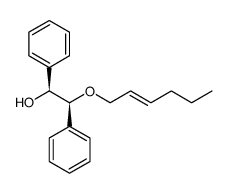 (1S,2S)-2-(((E)-hex-2-en-1-yl)oxy)-1,2-diphenylethan-1-ol结构式