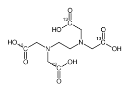 2,2',2'',2'''-(1,2-Ethanediyldinitrilo)tetra(1-13C)acetic acid Structure