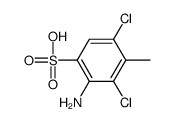 3-amino-2,6-dichlorotoluene-4-sulphonic acid结构式