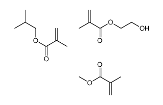 2-hydroxyethyl 2-methylprop-2-enoate,methyl 2-methylprop-2-enoate,2-methylpropyl 2-methylprop-2-enoate Structure