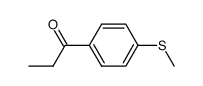 1(4-methylthiophenyl)-1-propanone结构式
