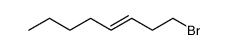 (E)-1-Bromo-3-octene Structure