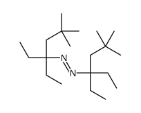 bis(3-ethyl-5,5-dimethylhexan-3-yl)diazene Structure