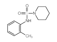 1-Piperidinesulfonamide,N-(2-methylphenyl)- Structure