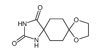 9,12-dioxa-1,3-diazadispiro[4.2.4^{8}.2^{5}]tetradecane-2,4-dione结构式