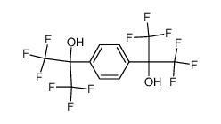 1,4-bis(2-hydroxyhexafluoroisopropyl)benzene Structure