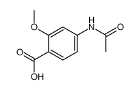 4-acetylamino-2-methoxy-benzoic acid结构式