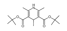 di-tert-butyl 2,4,6-trimethyl-1,4-dihydropyridine-3,5-dicarboxylate Structure