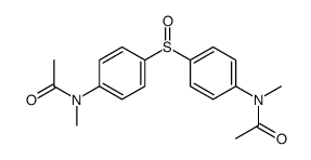 4,4'-di-(N-acetyl-N-methylamino)diphenyl sulfoxide Structure