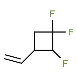 3-Ethenyl-1,1,2-trifluorocyclobutane结构式