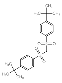 1-tert-butyl-4-[(4-tert-butylphenyl)sulfonylmethylsulfonyl]benzene Structure