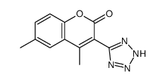 4,6-dimethyl-3-(2H-tetrazol-5-yl)chromen-2-one Structure