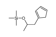 1-cyclopenta-1,3-dien-1-ylpropan-2-yloxy(trimethyl)silane结构式