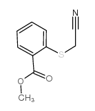 2-[(氰基甲基)硫代]苯甲酸甲酯结构式
