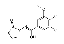 3,4,5-trimethoxy-N-(2-oxothiolan-3-yl)benzamide Structure